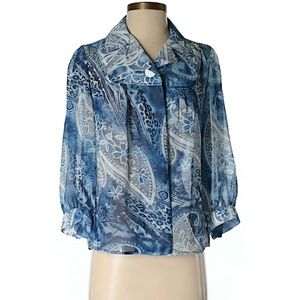 Christopher & Banks 3/4 Sleeve  Blouse  Size S
